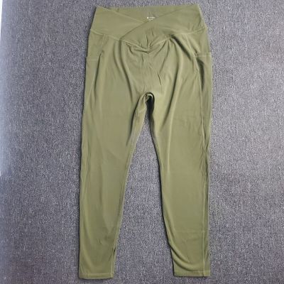 Buffbunny Leggings Womens Size XXXL Olive Green Collection High Waisted Plus