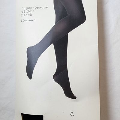 New Women’s 80D Super Opaque Tights~ A New Day ~ Black~ M/L~ (1 pair)