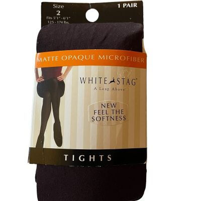 White Stag Matte Opaque Microfiber Size 2 Brown Nylon Blend