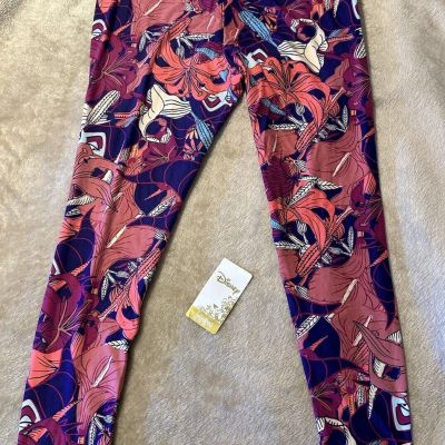 NWT Disney LulaRoe Leggings Villains Maleficent Queen Size TC2 Soft Comfort