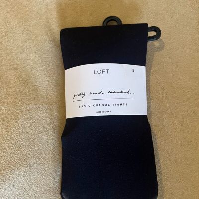 LOFT Basic Opaque Tights - Black, Size S, Essential Wardrobe Staple