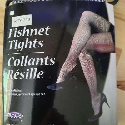 Black diamond Fishnet Tights 1 size fits most 1 pair by Fun world NIP