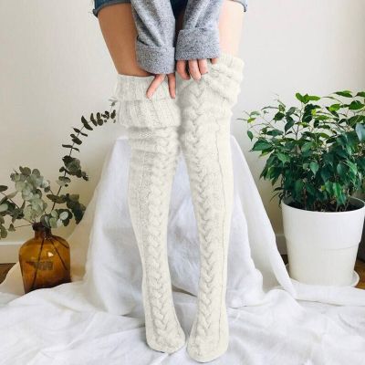 Women Over Knee Boot Socks Knit Leg Stocking Thigh Long Warmers Over Extra