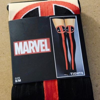 WOMEN'S MARVEL DEADPOOL TIGHTS SIZE S/M MFG. BY BIOWORLD