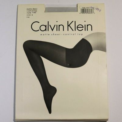 Vintage 1994 NEW Calvin Klein Matte Sheer Control Top Tights 15den Ice size A