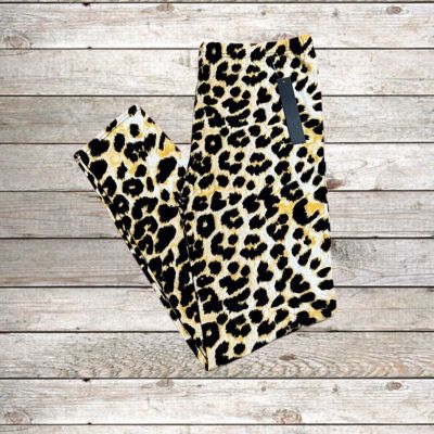 Women’s Leggings Depot Plus Size 1X-2X Leopard Print NWT Extra Stretchy Soft