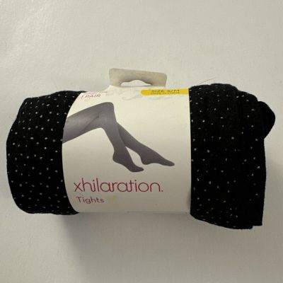 New Xhilaration Tights Black Sequined S/M C34