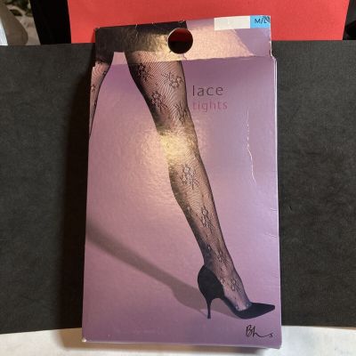 bhs black lace tights size M/L london D4