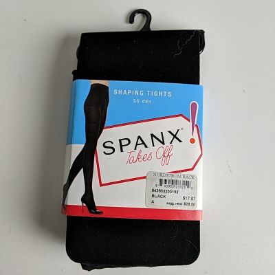 New Spanx Takes Off Shaping Tights Size A 50 Den Color Black Grunge Goth Party