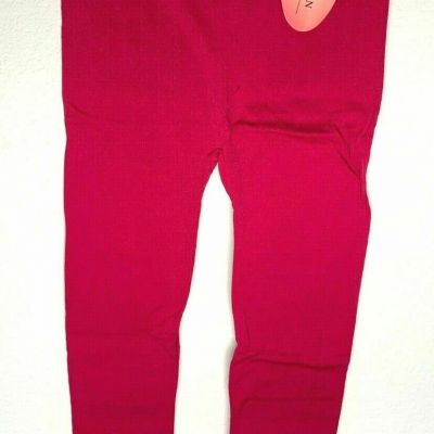 Tri-Union Women's Stretchable Hot Pink Leggings With Pattern Design One Size