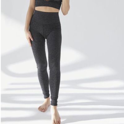 Urban Outfitters Out From Under Black Metallic High Waisted Leggings Size XS/S