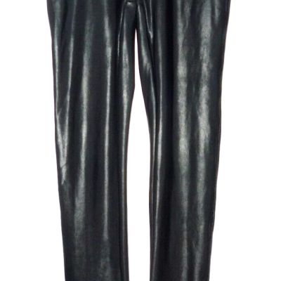 SPANX Faux Leather Leggings - Black - Women's M