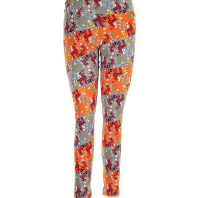 Lularoe Women Orange Leggings One Size