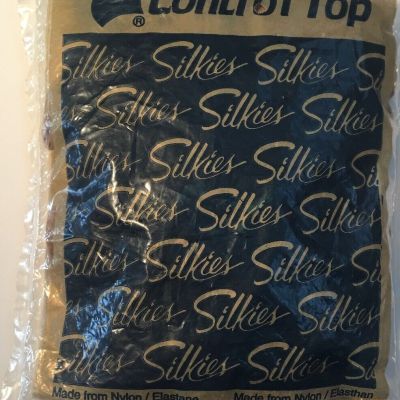 Silkies 1 Pair Control Top Womens Size Medium-Nude Pantyhose NIP Free Ship