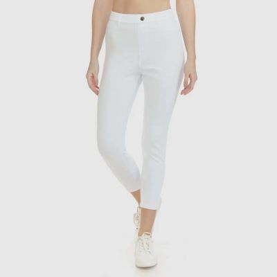 Women's Ultra Stretch High Rise Denim Leggings Pants - Size S - White