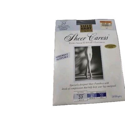 Sheer Caress Queen Short Steel Grey Pantyhose NOS Denier Lycra Control Top