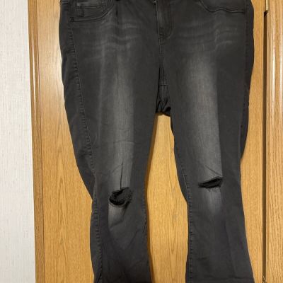 Torrid Black/Gray Jeggings (Size 20)