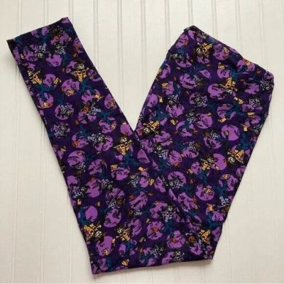 ???? NWT LuLaRoe TC leggings Halloween purple polka dot scarecrows tall & curvy