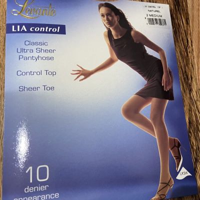 Levante Sz 2 Medium Naturel Classic Ultra Sheer Control Top Pantyhose