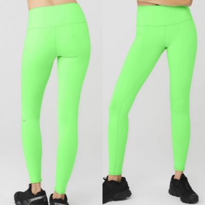 ALO Yoga 7/8 High-Waist Airbrush Legging size small bright green