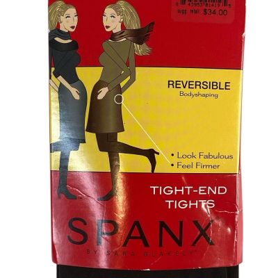 Tight-End Tights Reversible BlackBittersweet Brown New In Box Size D New $34