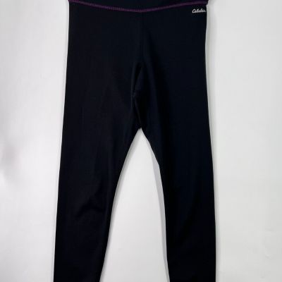 Cabelas Hi-Rise Leggings Black Yoga Workout Womens Size Medium Regular