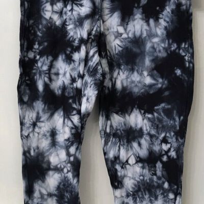 Torrid Black Tie Dye Full Length Fleeced Lined Legging Size 2 NWT