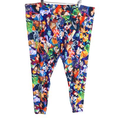 Disney Parks Women's 2X Leggings Villains Hook Gaston Evil Queen Stepsisters EUC