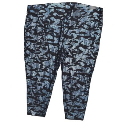 NEW Torrid Plus Size 6 Blue Camouflage Cotton Blend Skinny Ankle Leggings