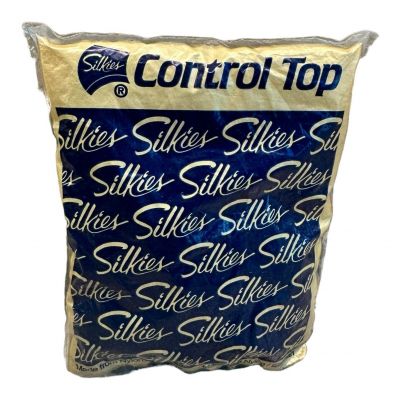 Silkies control top pantyhose large black 070308