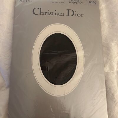 Christian Dior Pantyhose 4369 Tailorette Black Sz 1