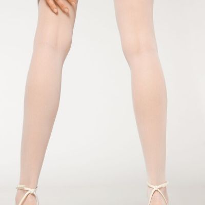 CALZEDONIA 20 DENIER ULTRA SHEER PANTYHOSE TIGHTS SIZE T4/L / IVORY WHITE