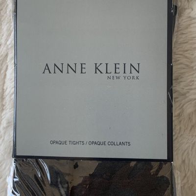 Anne Klein New York Women's Opaque Tights Size: S/M Black New in sealed pkg