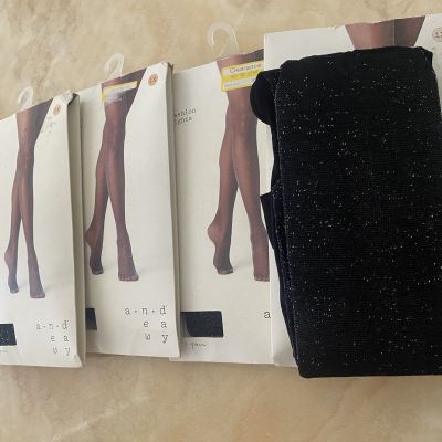 A NEW DAY FASHION TIGHTS SEXY/BEAUTIFUL LOT 4 COLOR -EBONY SIZE 1X BRAND NEW