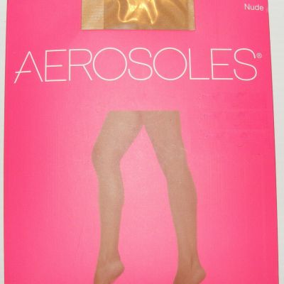 Ultra Sheer Pantyhose Control Top Size EF Reinforced Toe Nude Leg Aerosoles