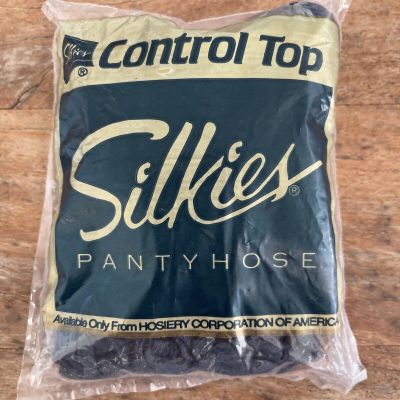 Silkies - Control Top Pantyhose W/support Legs -  Navy Blue- Queen - 757/140