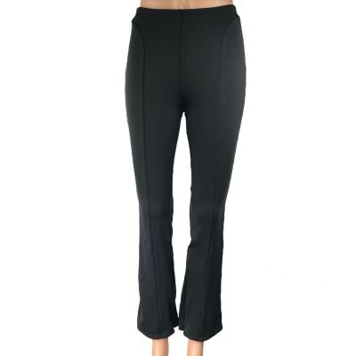 Alo Yoga Women's Black Pull On Workout Flared Athletic Leggings Pants Size S