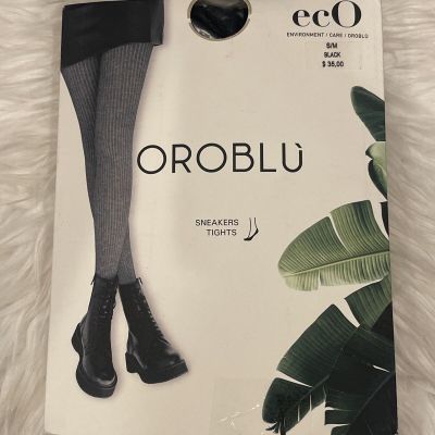 NEW  Oroblu ECO SNEAKERS TIGHTS  Black Size S / M