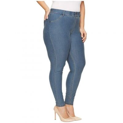 Hue Stone  wash denim plus size stretch leggings jeans 1X