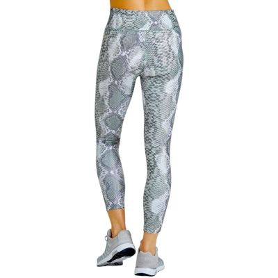 PrismSport Women’s Size S Green Shimmer Python Snakeskin Leggings