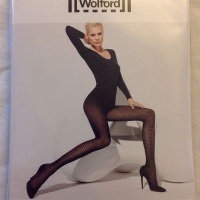 WOLFORD TIPPI Tights Pantyhose Caper Olive Sz L NIP 14417 Fits Size 14/16