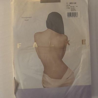 Falke 40120 Womens Pure Matte Powder Transparent Matt Tights Size M NEW