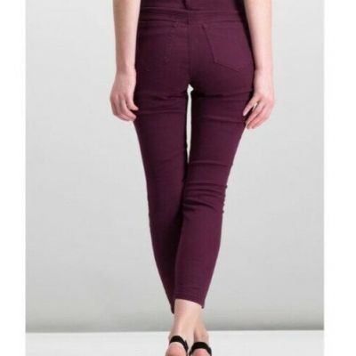 Style & Co Mid-Rise Comfort Waist PETITE SMALL  short length Berry Jam