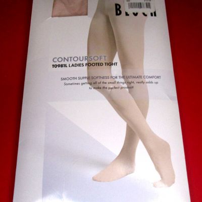 NEW~Bloch~Ladies Footed Dance Tights TO981L~Size S/M~Pink~Contoursoft