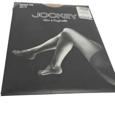 Jockey Sheer & Comfortable Pantyhose Womens D Med Tall Light Nude Control Top