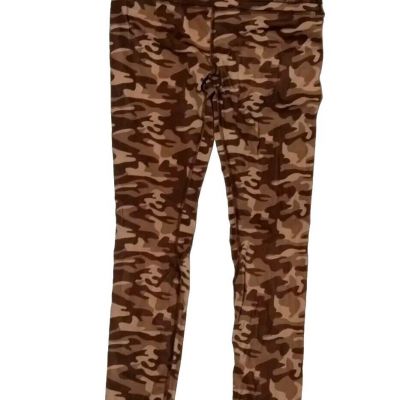 CRZ Yoga Mixed Brown Camo Leggings Size Small Work Out Active Wear Running Pants