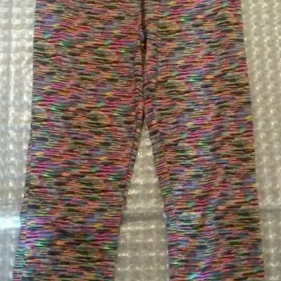 City Streets Junior Size Medium Bright Multicolor Leggings Stretchy