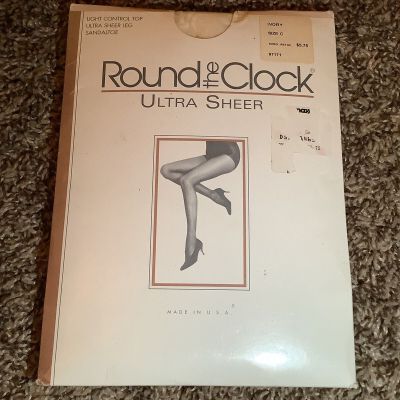 Round the Clock ultra sheer pantyhose, color ivory, size: C