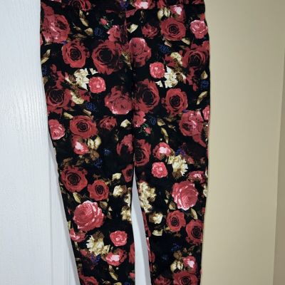 DG2 Diane Gilman Floral Leggings Size S