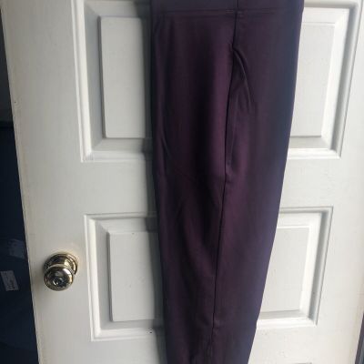 Just My Size Purple (wine)  Pointe Snap Bottom Leggings Pants 3X NEW